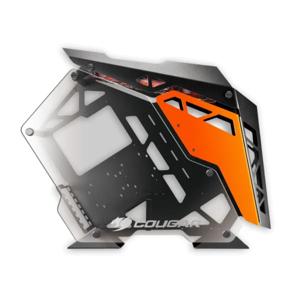 Cougar Conquer — Caja ATX, sin fans, negro/naranja | CONQUER-BK - Imagen 4
