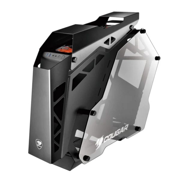 Cougar Conquer — Caja ATX, sin fans, negro/naranja | CONQUER-BK - Imagen 2