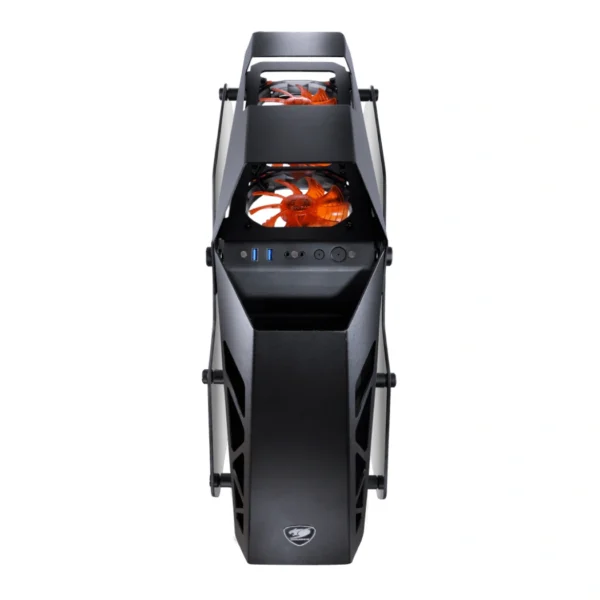 Cougar Conquer — Caja ATX, sin fans, negro/naranja | CONQUER-BK - Imagen 3