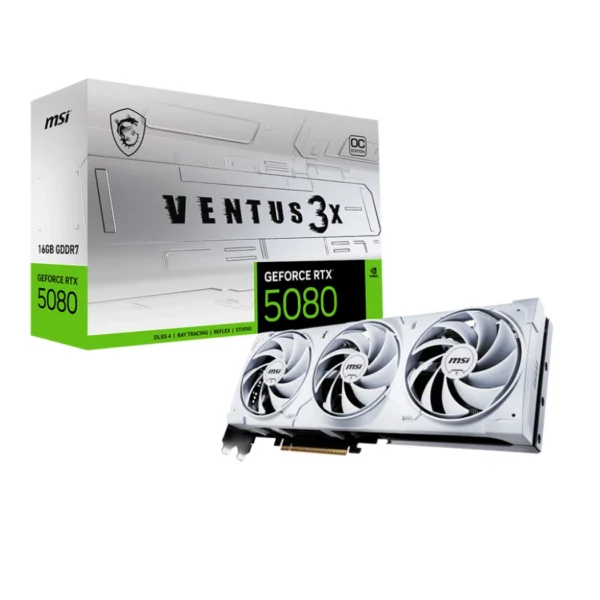 MSI GeForce RTX 5080 16G Ventus 3X OC White