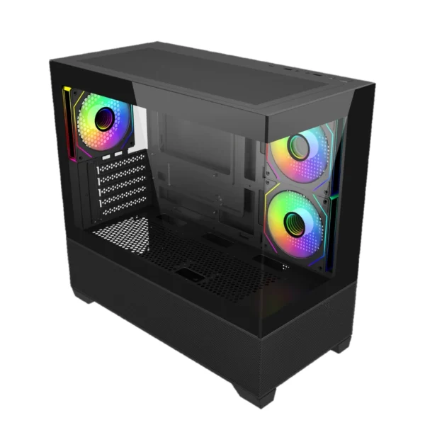 Cooler Master ELITE 490 — Case MicroATX, 3 Fans 120mm, negro | E490-KHNN-S00 - Imagen 2