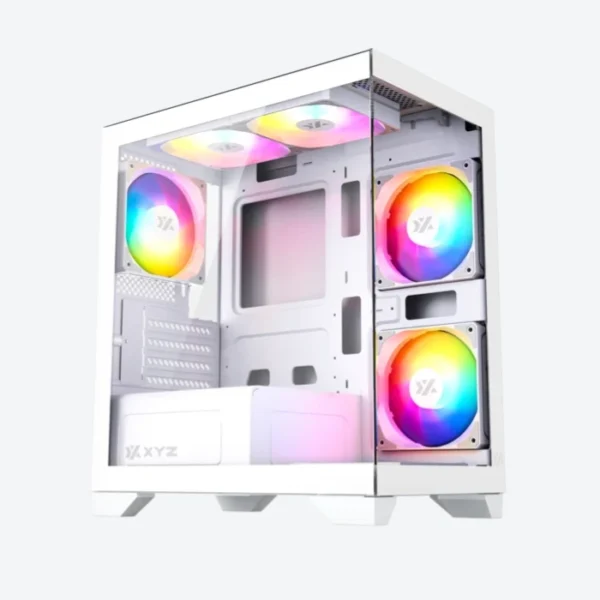 XYZ Titanium View Lite — Caja microATX, 6 Fans ARGB - Imagen 2