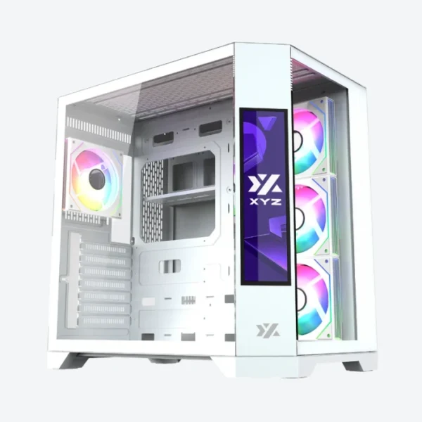 XYZ Neutron — Caja ATX, Dual Chamber, 4 Fans 120mm RGB, pantalla LCD 8.8" - Imagen 2