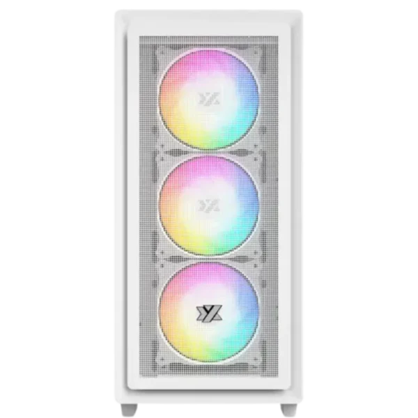 XYZ Airone 100 X Mesh White  — Caja ATX, 6 Fans ARGB, 1xUSB Tipo-C, blanco - Imagen 2