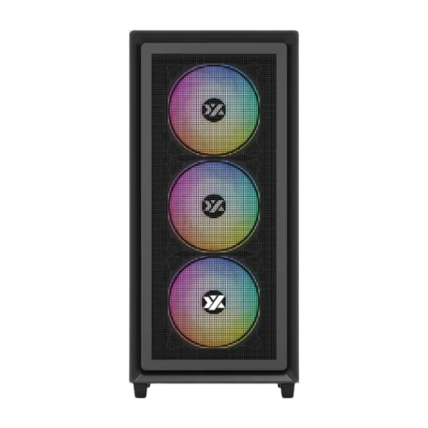XYZ Airone 100 X Mesh Black  — Caja ATX, 6 Fans ARGB, 1xUSB Tipo-C, negro - Imagen 2