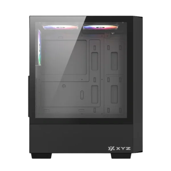 XYZ Airone 100 X Mesh Black  — Caja ATX, 6 Fans ARGB, 1xUSB Tipo-C, negro - Imagen 3