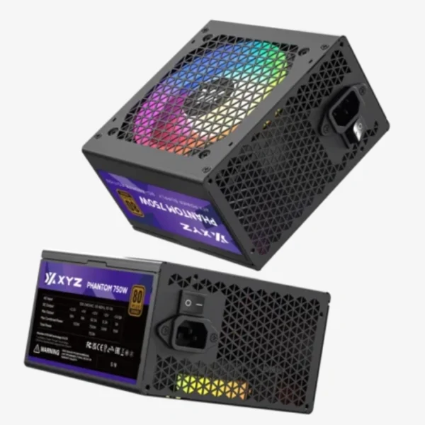XYZ Phantom 750W A-RGB 80+ Bronce — Fuente de poder, cables planos, PFC activo - Imagen 8