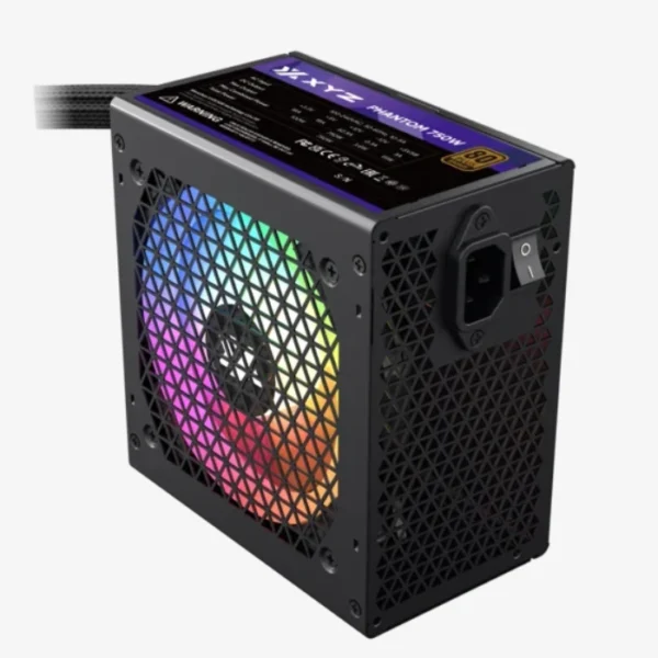 XYZ Phantom 750W A-RGB 80+ Bronce — Fuente de poder, cables planos, PFC activo - Imagen 5