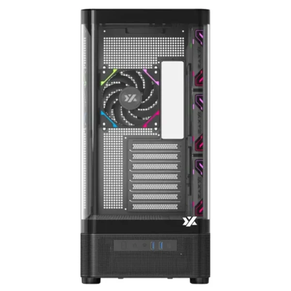 XYZ Quantum PRO Black — Caja ATX, 4 Fans ARGB, Pantalla 6.2″, negro - Imagen 3
