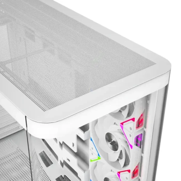 XYZ Quantum PRO White — Caja ATX, 4 Fans ARGB, Pantalla 6.2″, blanco - Imagen 4