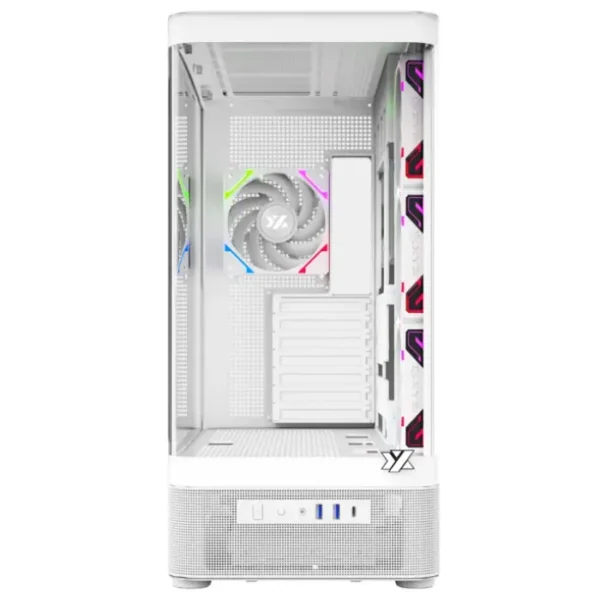 XYZ Quantum PRO White — Caja ATX, 4 Fans ARGB, Pantalla 6.2″, blanco - Imagen 3
