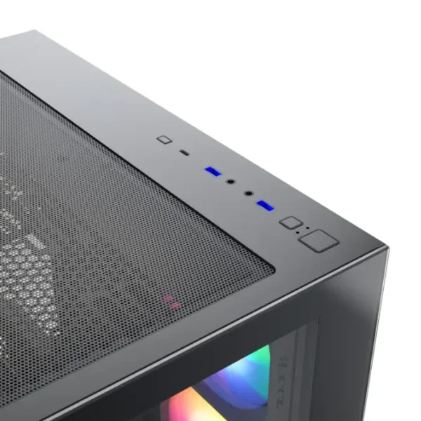 XYZ Tesseract X Black — Caja ATX, 7 Fans RGB, negro - Imagen 4