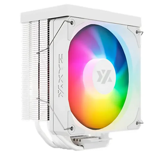 XYZ Thermax 6 Pulsar A-RGB White — Disipador de aire, pantalla digital de temperatura, altura 158mm, socket LGA1851/1700-AM5/AM4, blanco - Imagen 2