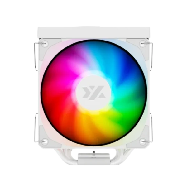 XYZ Thermax 6 Pulsar A-RGB White — Disipador de aire, pantalla digital de temperatura, altura 158mm, socket LGA1851/1700-AM5/AM4, blanco - Imagen 3