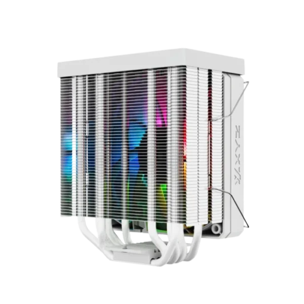XYZ Thermax 6 Pulsar A-RGB White — Disipador de aire, pantalla digital de temperatura, altura 158mm, socket LGA1851/1700-AM5/AM4, blanco - Imagen 5