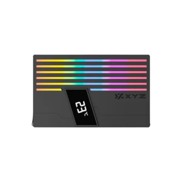 XYZ Thermax 6 Pulsar ARGB  — Disipador de aire | Pantalla digital temperatura | Altura 158mm | Socket AM4 | AM5 | LGA 1700 | LGA 1851 | Negro - Imagen 4