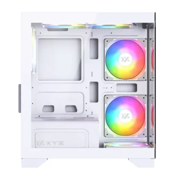 XYZ Titanium View Lite White — Caja microATX, 6 Fans ARGB, blanco - Imagen 3