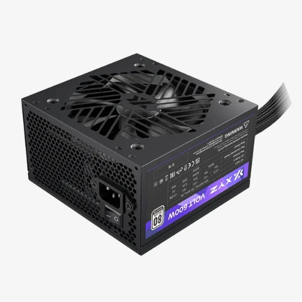XYZ Volt 600W 80+ White — Fuente de poder, cables planos, PFC activo, capacitores TEAPO - Imagen 4