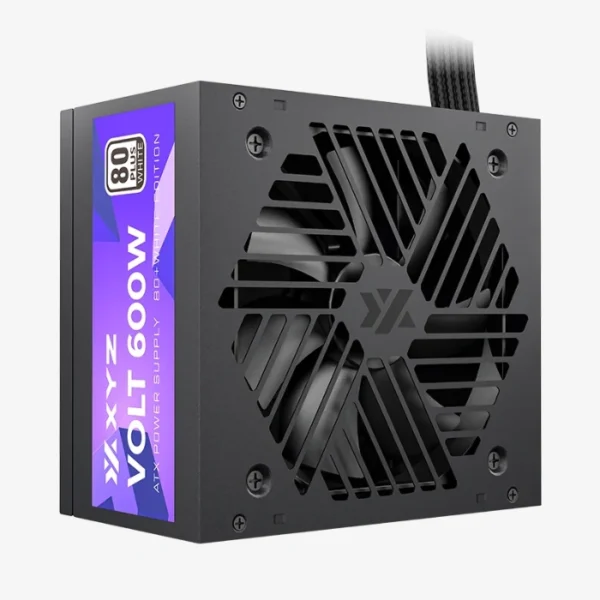 XYZ Volt 600W 80+ White — Fuente de poder, cables planos, PFC activo, capacitores TEAPO - Imagen 6