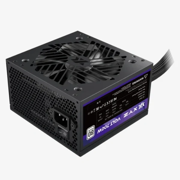XYZ Volt 700W 80+ White — Fuente de poder, cables planos, PFC activo, capacitores TEAPO