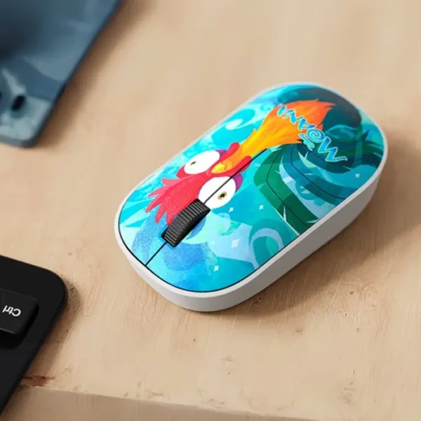 Xtech Disney Moana 2 Edition Pua y Hei Hei — Combo mouse inalámbrico, ambidiestro, alfombrilla de gel - Imagen 3