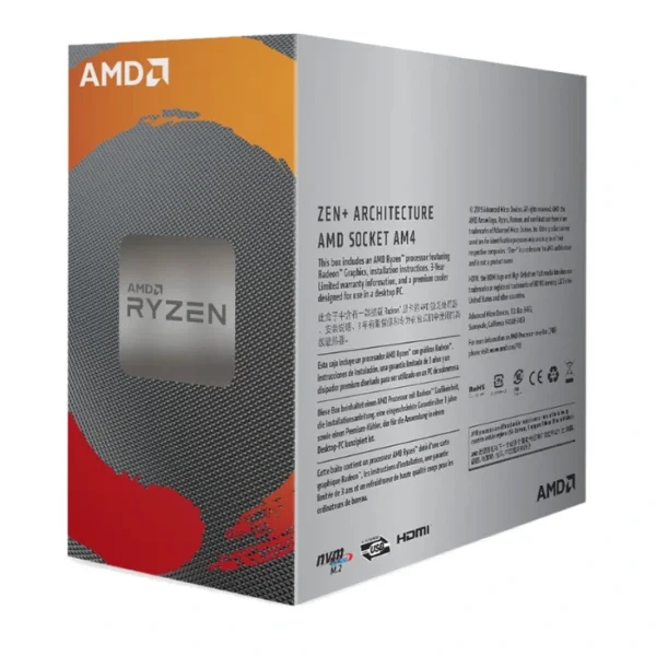 AMD Ryzen 3 3200G — 4 núcleos, 4 hilos, AM4, PCIe 3.0, 4MB Caché | YD3200C5FHBOX - Imagen 3