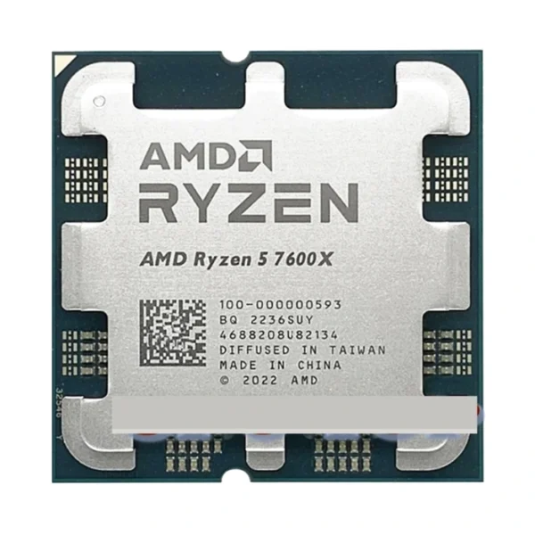 AMD Ryzen 5 7600X — 6 núcleos, 12 hilos, AM5, Hasta 5.3 GHz | 100-100000593WOF - Imagen 2