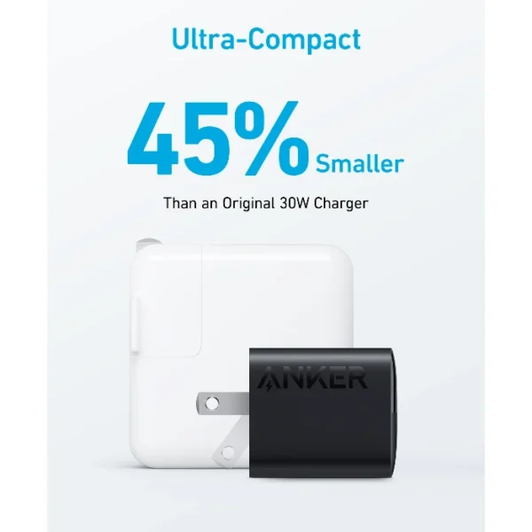 Anker 323 Charger (33W) — Cargador 33W | Carga rápida | Negro - Imagen 5