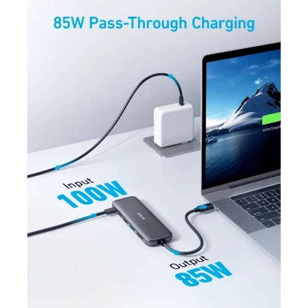 Anker 332 USB-C Hub (5-in-1) — Hub 5 puertos | USB-C | 85W - Imagen 2