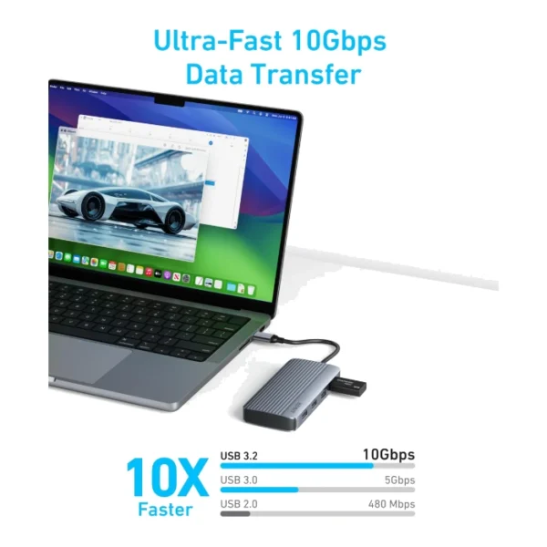 Anker USB-C Hub (7-in-1, Dual Display) - Imagen 5