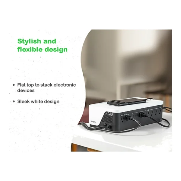 APC Back-UPS BE1050G3 1050 VA, 600 W, 120 V, 8x NEMA 5-15R outlets, puertos USB Tipo A + C - Imagen 3
