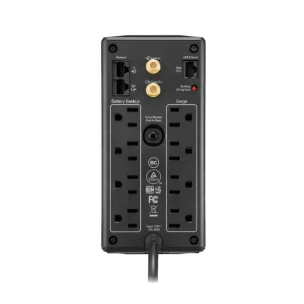 APC BX850M-LM60 — UPS 850 VA | 510 W |8 tomas de salida | AVR | interfaz LCD | LAM 60 Hz | 120 V - Imagen 3