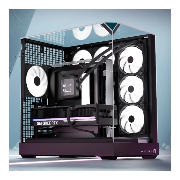 APNX V2 Black — Caja ATX, 4 fans ARGB, negro | V2-BK-V1 - Imagen 2