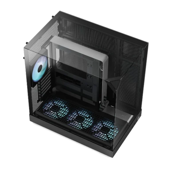 APNX V2 Black — Caja ATX, 4 fans ARGB, negro | V2-BK-V1 - Imagen 7