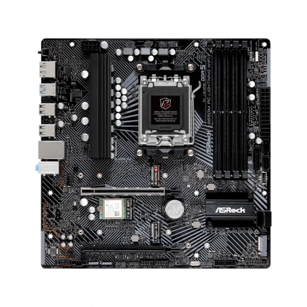 ASRock B650M PG Lightning WiFi — MicroATX, AM5, DDR5, 4 slots | MB-B650MPGL - Imagen 2
