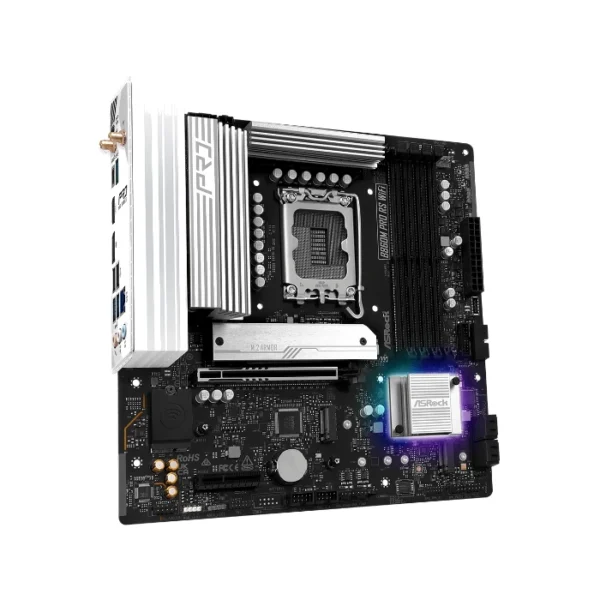 ASRock B860M PRO RS WiFi — MicroATX, LGA 1851, DDR5, 4 slots - Imagen 4