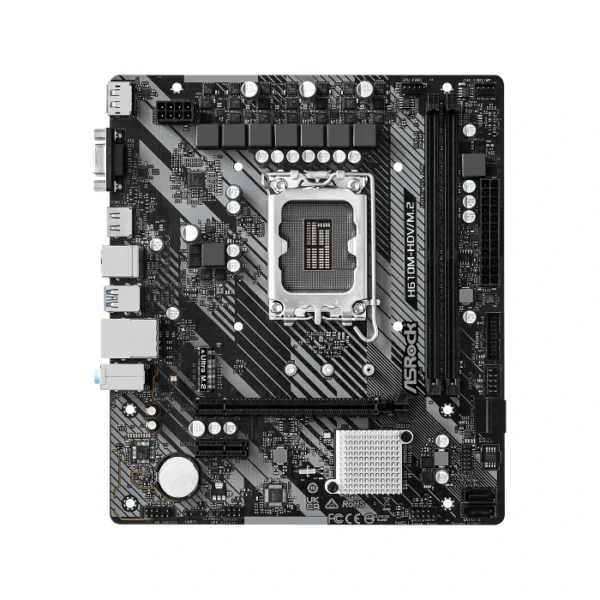 ASRock H610M-HDV/M.2 R2.0 — MicroATX, LGA 1700, DDR4, 2 slots | 90-MXBJH0-A0UAYZ - Imagen 2