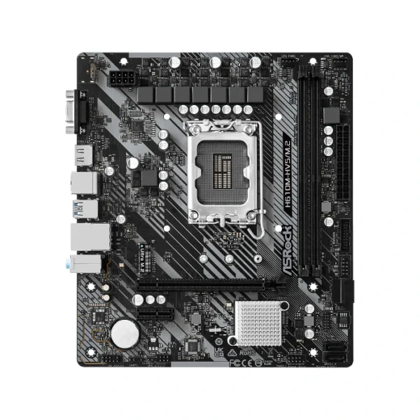 ASRock H610M-HVS/M.2 R2.0 — MicroATX, LGA 1700, DDR4, 2 slots - Imagen 2