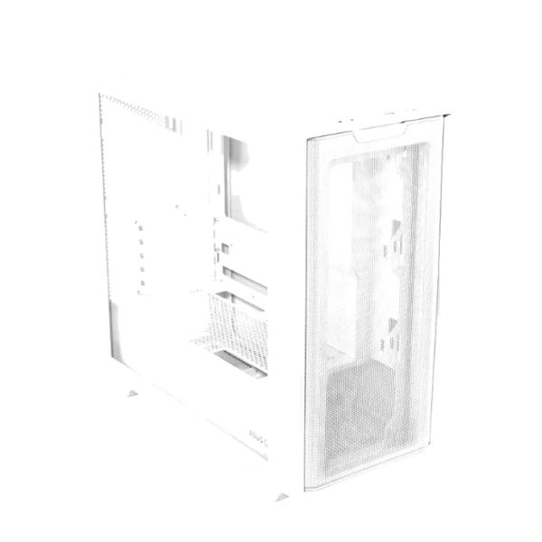 ASUS A21 White — Caja MicroATX, Sin fans, blanco | 90DC00H3-B08000 - Imagen 3