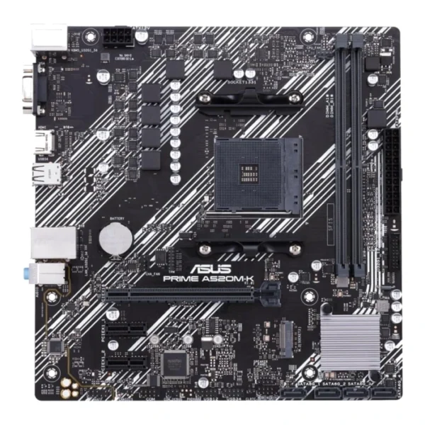 ASUS Prime A520M-K — MicroATX, AM4, DDR4, 2 slots | 90MB1500-M0EAY0 - Imagen 2