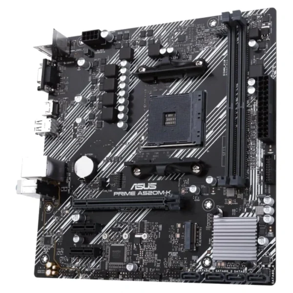 ASUS Prime A520M-K — MicroATX, AM4, DDR4, 2 slots | 90MB1500-M0EAY0 - Imagen 3