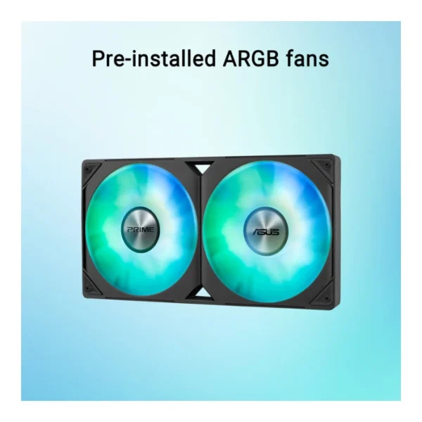 ASUS Prime LC 240 ARGB — Enfriador líquido AiO 240mm, socket AM4, AM5, LGA 1700, LGA 1851, Negro | 90RC0111-B0AAY0 - Imagen 2
