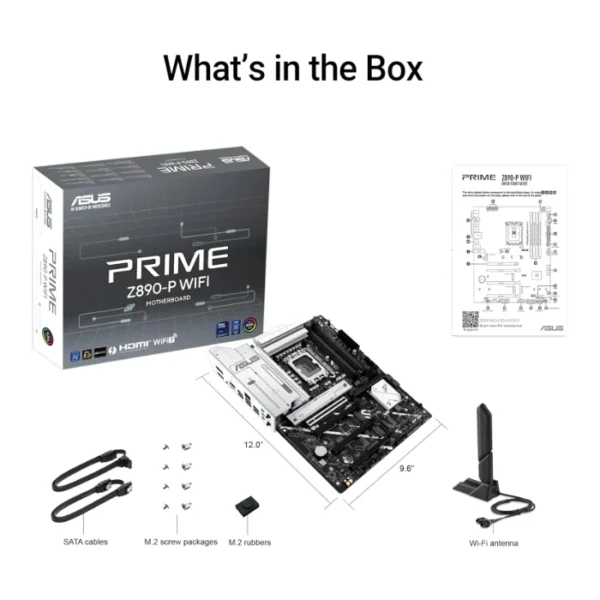 ASUS Prime Z890-P WiFi — ATX, LGA 1851, DDR5, 4 slots | 90MB1I70-M0EAY0 - Imagen 3