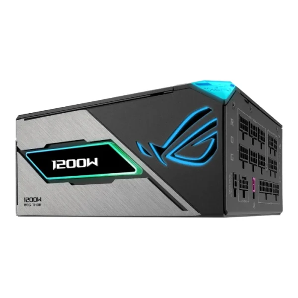 ASUS ROG THOR 1200W Platinum III — Fuente de Poder ATX Full Modular, Cybenetics Platinum, GaN MOSFET, Pantalla OLED magnética | ROG-THOR-1200P3-GAMING - Imagen 4