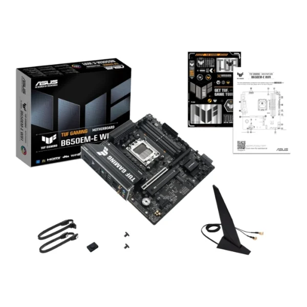 ASUS TUF Gaming B650EM-PLUS WiFi — MicroATX, AM5, DDR5, 4 slots | 90MB1LU0-M0EAY0 - Imagen 4