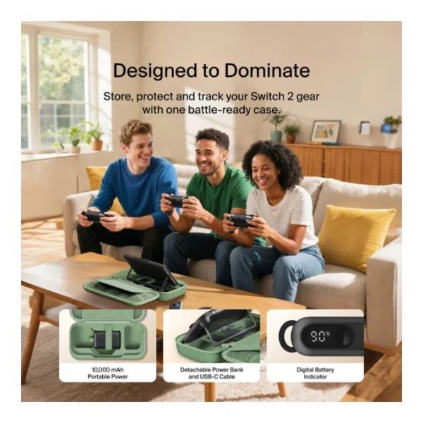 Belkin Charging Case for Nintendo Switch 2, Green - Imagen 3