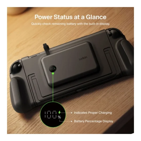 Belkin Charging Grip for Nintendo Switch 2, Batería integrada, Negro - Imagen 2