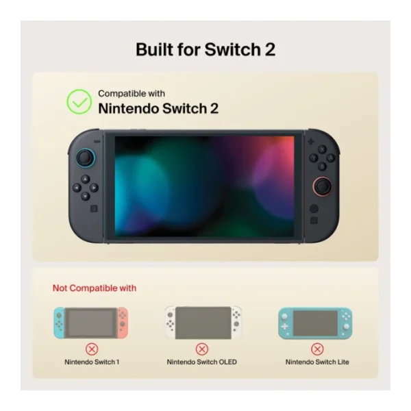 Belkin Gaming Grip para Nintendo Switch 2, Negro - Imagen 2