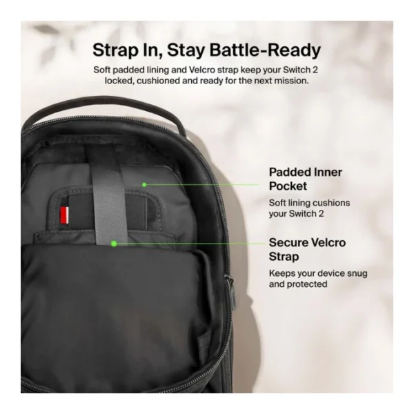 Belkin Gaming Travel Bag para Nintendo Switch 2, Negro - Imagen 9