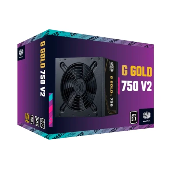 Cooler Master G Gold 750 V2 — Fuente de Poder ATX, No modular | MPE-7502-ACAAG-US - Imagen 2